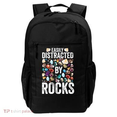 Geology Easily Distracted By Rocks For Geologist Backpack