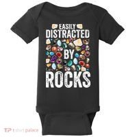 Geology Easily Distracted By Rocks For Geologist Baby Bodysuit thumb 0