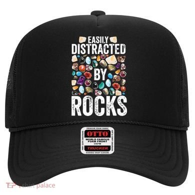 Geology Easily Distracted By Rocks For Geologist Hat