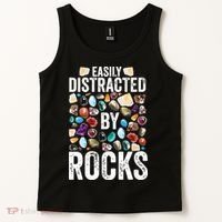 Geology Easily Distracted By Rocks For Geologist Tank Top thumb 2