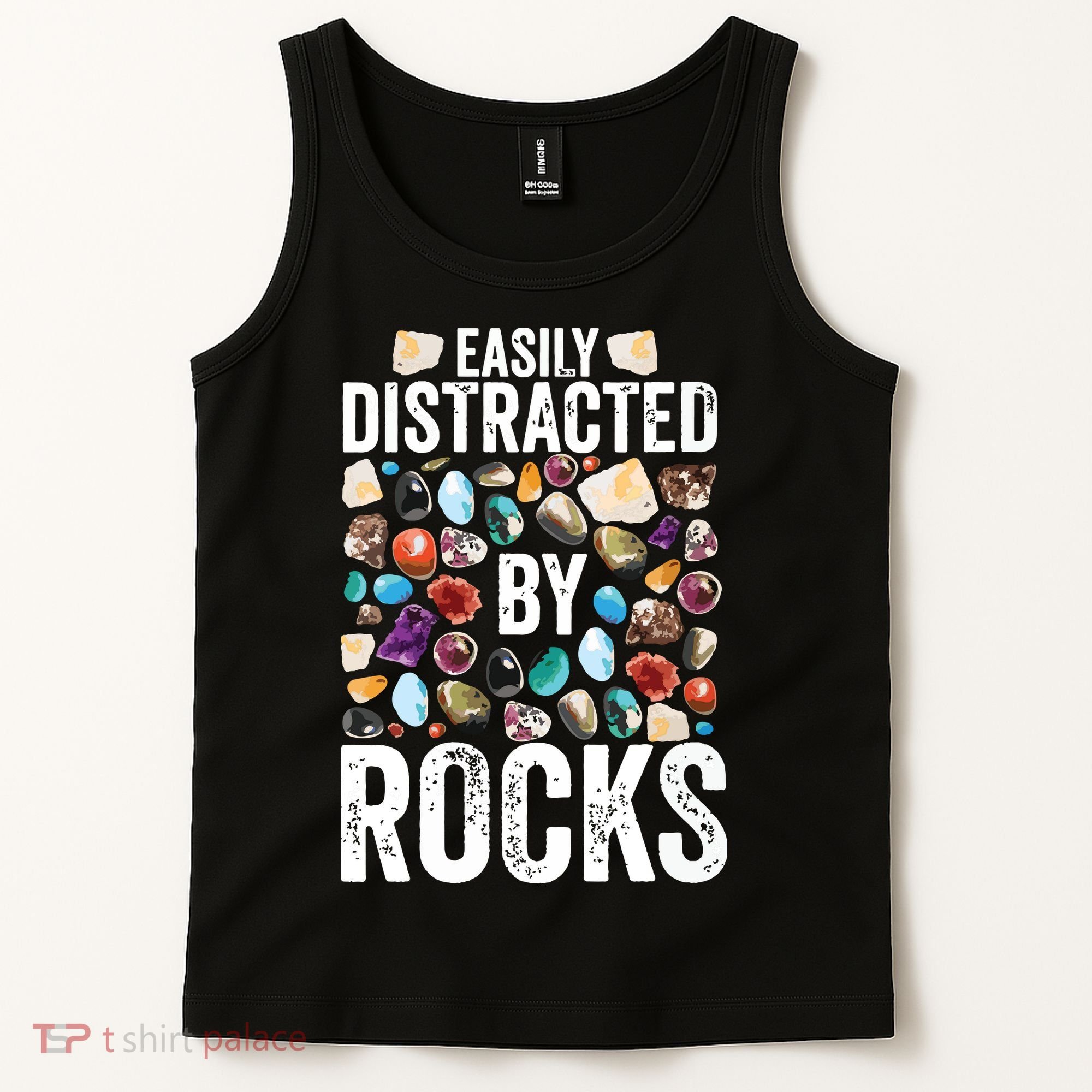 Geology Easily Distracted By Rocks For Geologist Tank Top
