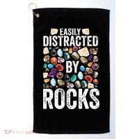 Geology Easily Distracted By Rocks For Geologist Golf Towel thumb 0