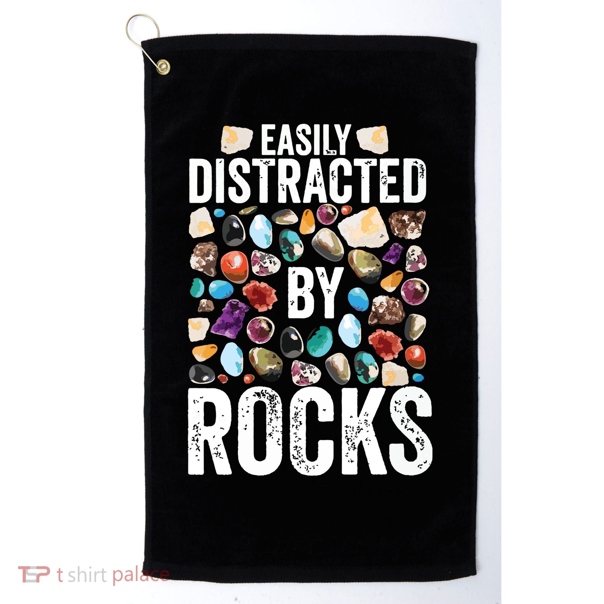 Geology Easily Distracted By Rocks For Geologist Golf Towel
