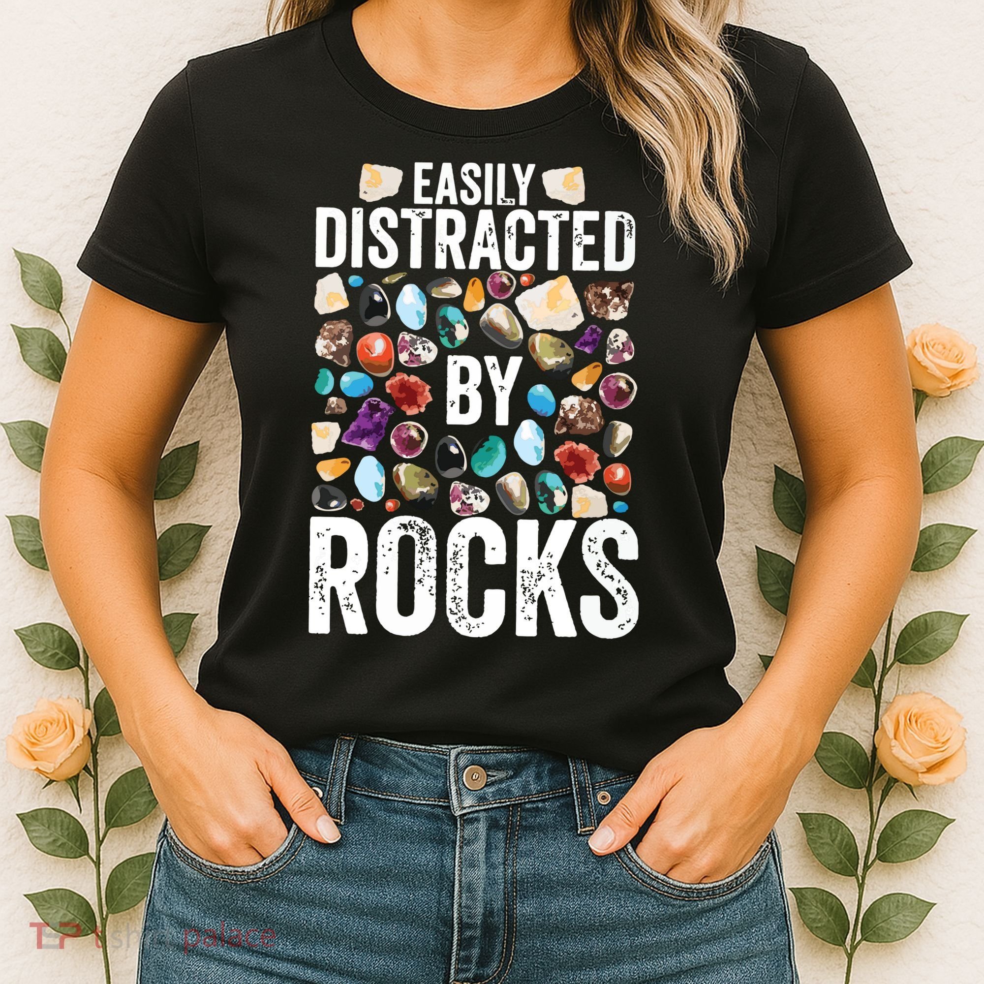 Geology Easily Distracted By Rocks For Geologist Women's T-Shirt