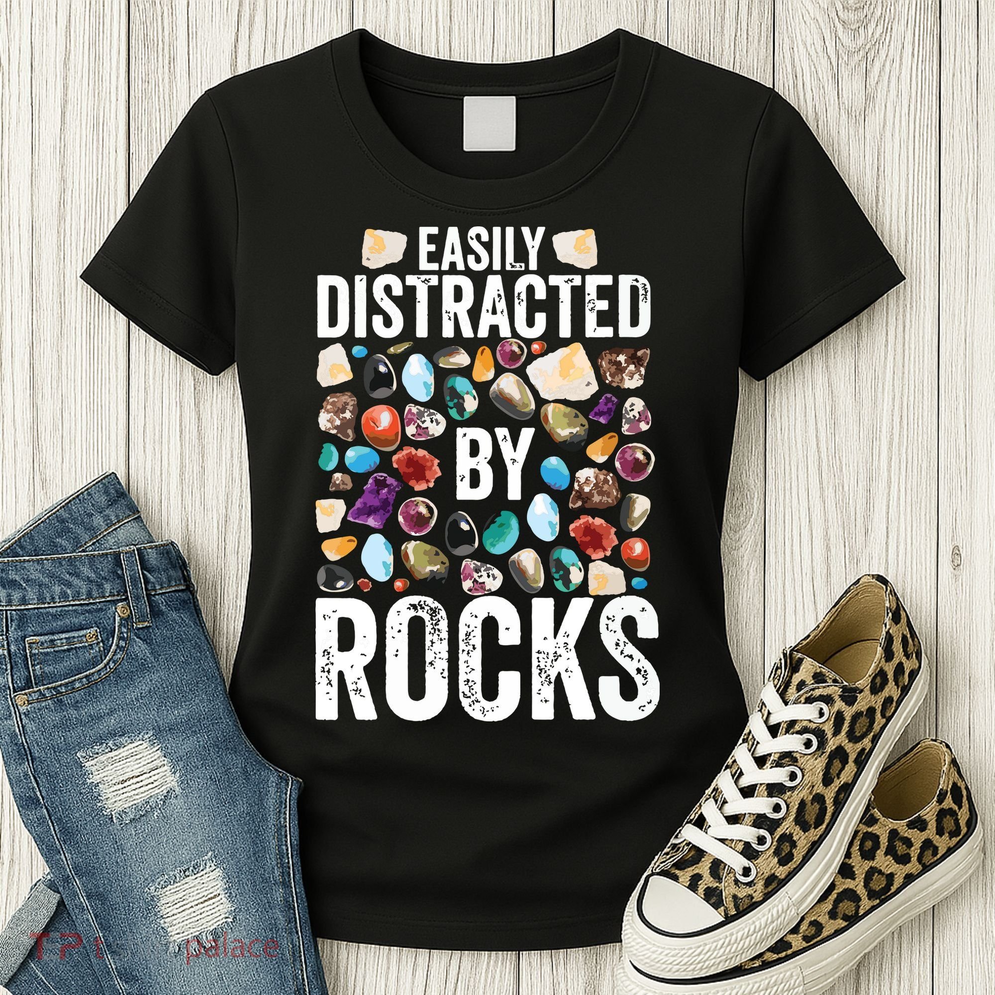 Geology Easily Distracted By Rocks For Geologist Women's T-Shirt