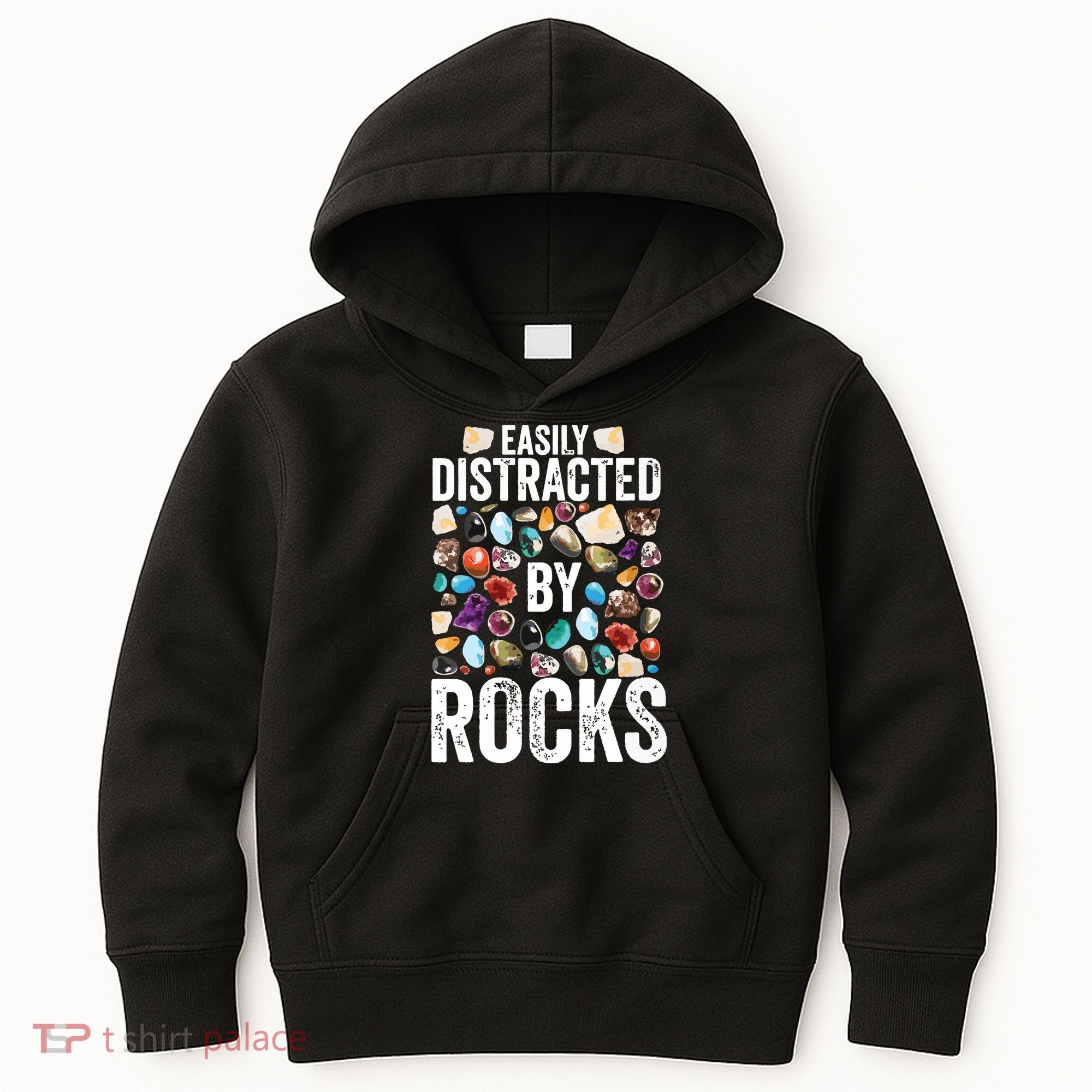 Geology Easily Distracted By Rocks For Geologist Kids Hoodie