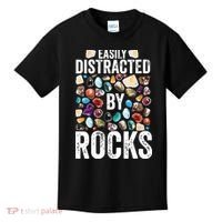 Geology Easily Distracted By Rocks For Geologist Kids T-Shirt thumb 0