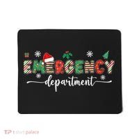 Groovy Emergency Department Christmas Santa Er Crew Nurse Mousepad thumb 0