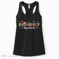 Groovy Emergency Department Christmas Santa Er Crew Nurse Women's Tank Top thumb 0