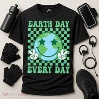 Groovy Earth Day Everyday Earth Day Women Cooling Performance Crew T-Shirt thumb 3