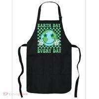 Groovy Earth Day Everyday Earth Day Women Apron thumb 0