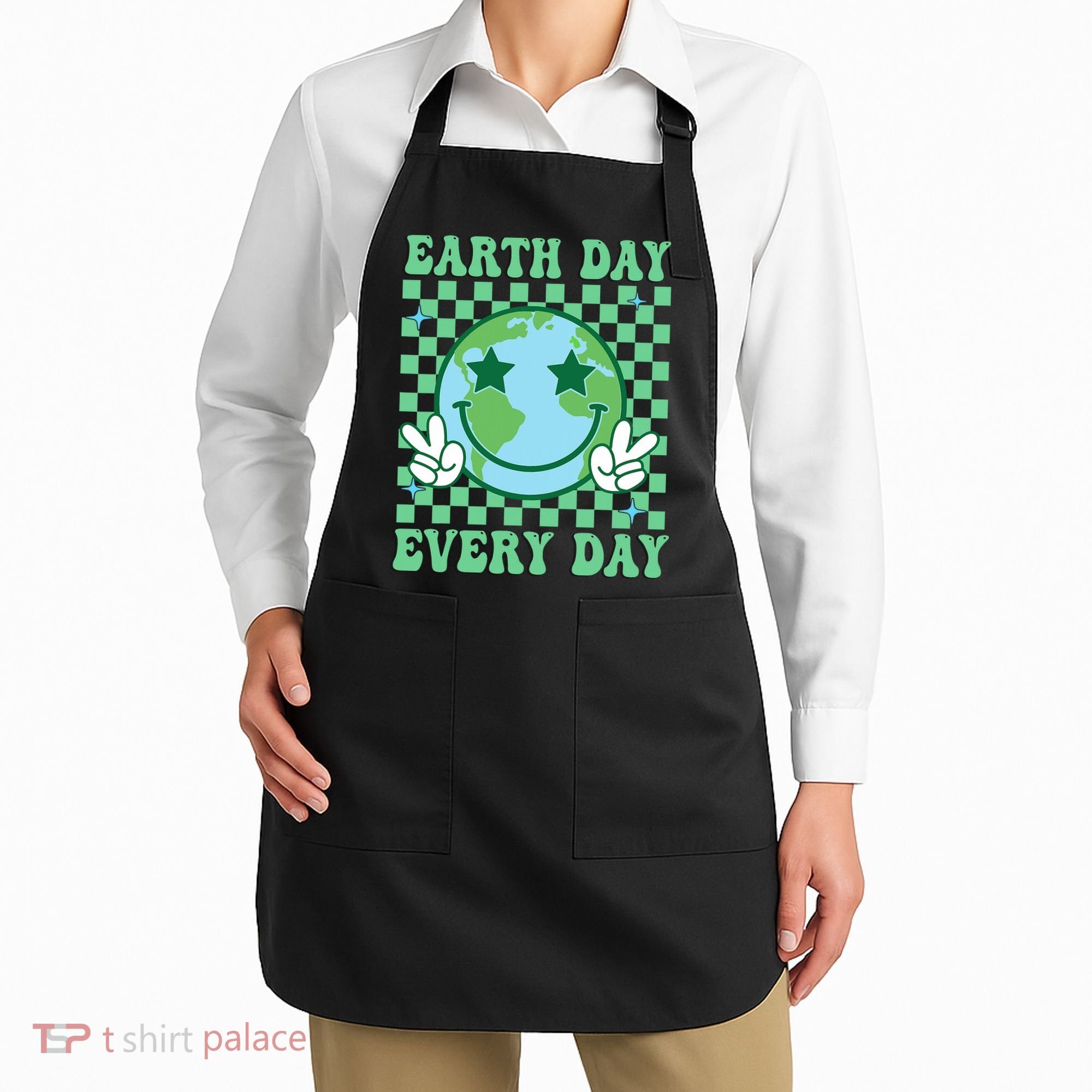 Groovy Earth Day Everyday Earth Day Women Apron