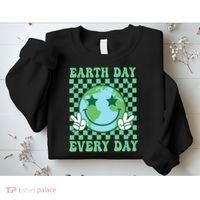 Groovy Earth Day Everyday Earth Day Women Sweatshirt thumb 2