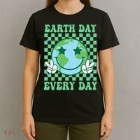 Groovy Earth Day Everyday Earth Day Women T-Shirt thumb 4