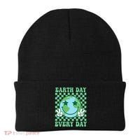 Groovy Earth Day Everyday Earth Day Women Beanie thumb 0