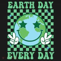 Groovy Earth Day Everyday Earth Day Women Coaster thumb 2