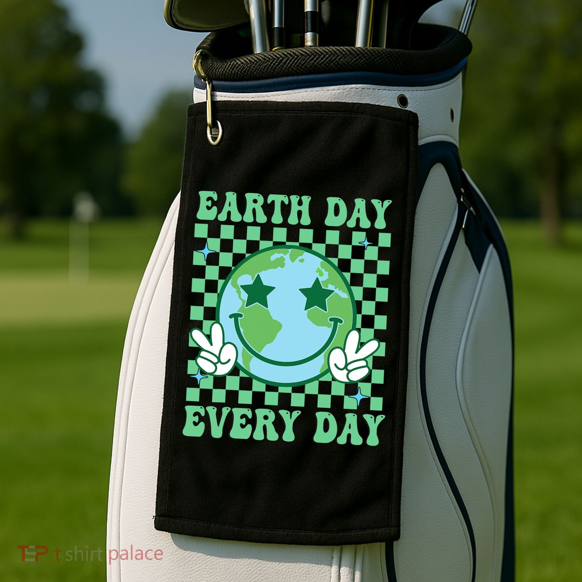 Groovy Earth Day Everyday Earth Day Women Golf Towel
