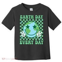 Groovy Earth Day Everyday Earth Day Women Toddler T-Shirt thumb 0