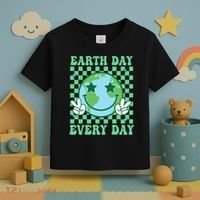Groovy Earth Day Everyday Earth Day Women Toddler T-Shirt thumb 3