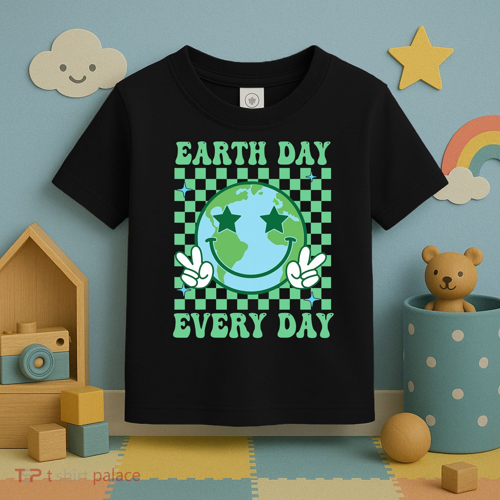 Groovy Earth Day Everyday Earth Day Women Toddler T-Shirt