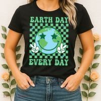 Groovy Earth Day Everyday Earth Day Women Women's T-Shirt thumb 2