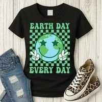 Groovy Earth Day Everyday Earth Day Women Women's T-Shirt thumb 3