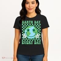 Groovy Earth Day Everyday Earth Day Women Women's T-Shirt thumb 4