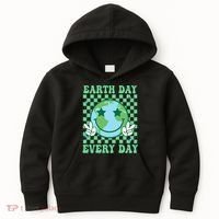 Groovy Earth Day Everyday Earth Day Women Kids Hoodie thumb 0
