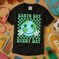 Groovy Earth Day Everyday Earth Day Women Kids T-Shirt thumb 3
