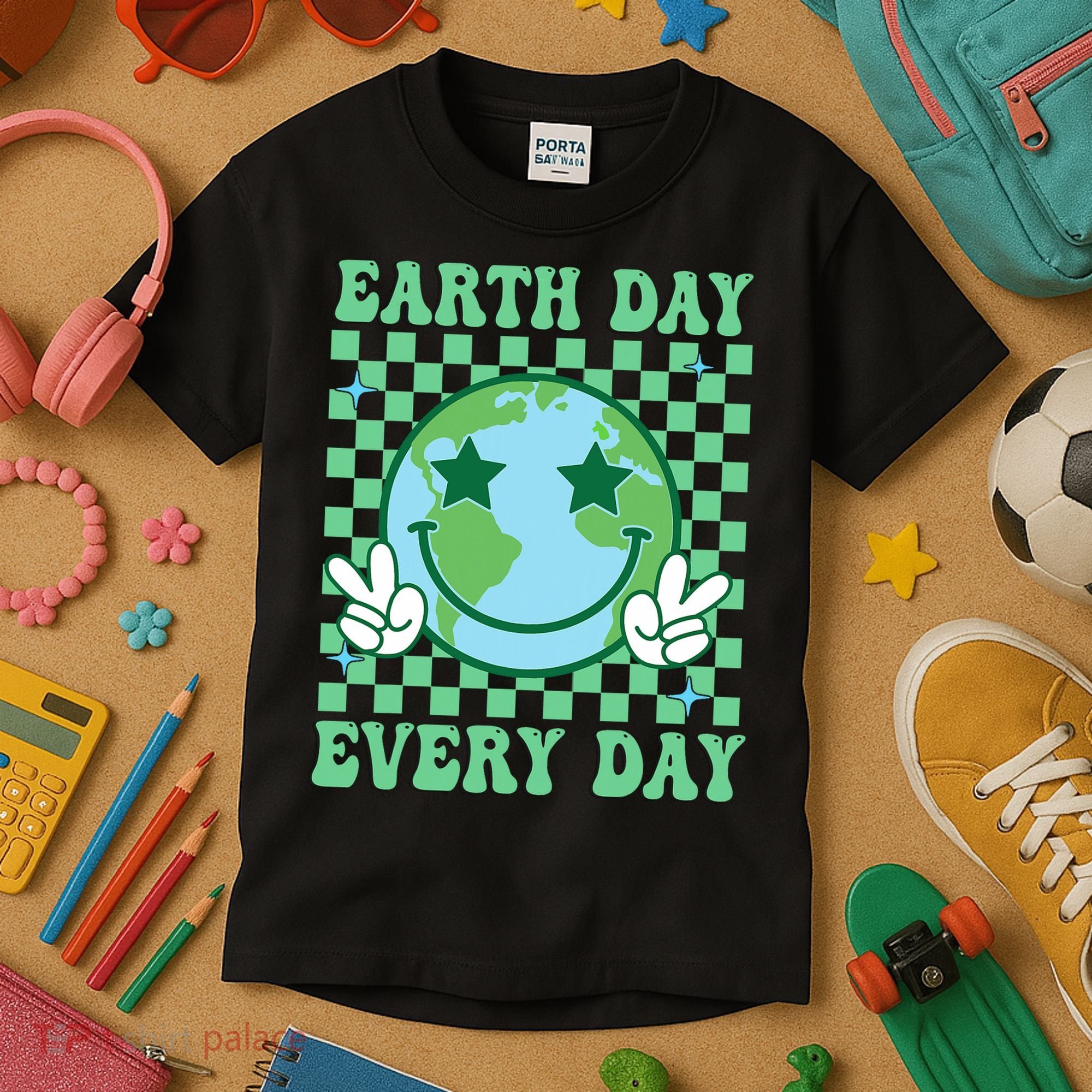 Groovy Earth Day Everyday Earth Day Women Kids T-Shirt