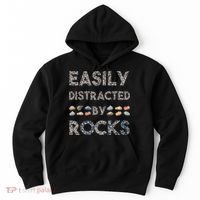 Geology Easily Distracted By Rocks Collector Geologist Hound Hoodie thumb 0