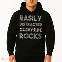 Geology Easily Distracted By Rocks Collector Geologist Hound Hoodie thumb 2