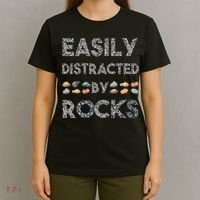 Geology Easily Distracted By Rocks Collector Geologist Hound T-Shirt thumb 4