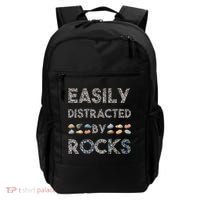 Geology Easily Distracted By Rocks Collector Geologist Hound Backpack thumb 0