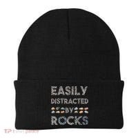 Geology Easily Distracted By Rocks Collector Geologist Hound Beanie thumb 0