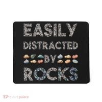 Geology Easily Distracted By Rocks Collector Geologist Hound Mousepad thumb 0