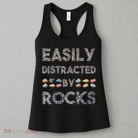 Geology Easily Distracted By Rocks Collector Geologist Hound Women's Tank Top thumb 3