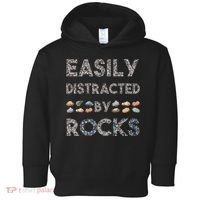 Geology Easily Distracted By Rocks Collector Geologist Hound Toddler Hoodie thumb 0