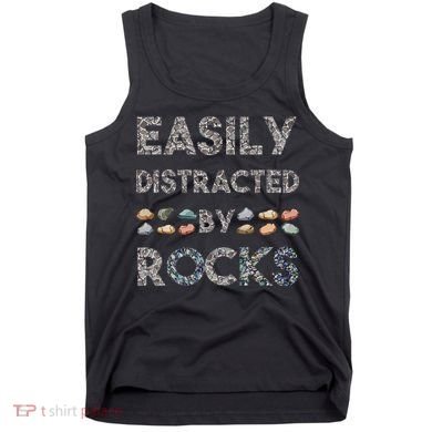 Geology Easily Distracted By Rocks Collector Geologist Hound Tank Top