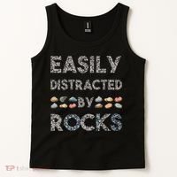 Geology Easily Distracted By Rocks Collector Geologist Hound Tank Top thumb 2