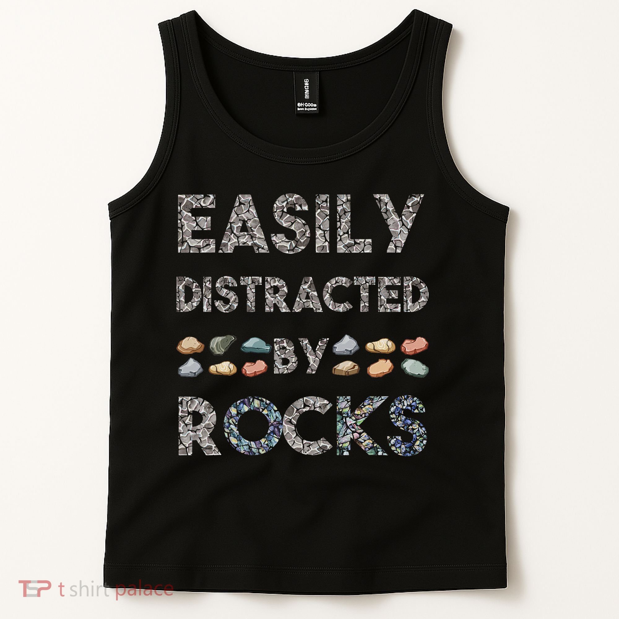 Geology Easily Distracted By Rocks Collector Geologist Hound Tank Top