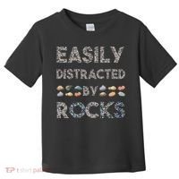 Geology Easily Distracted By Rocks Collector Geologist Hound Toddler T-Shirt thumb 0