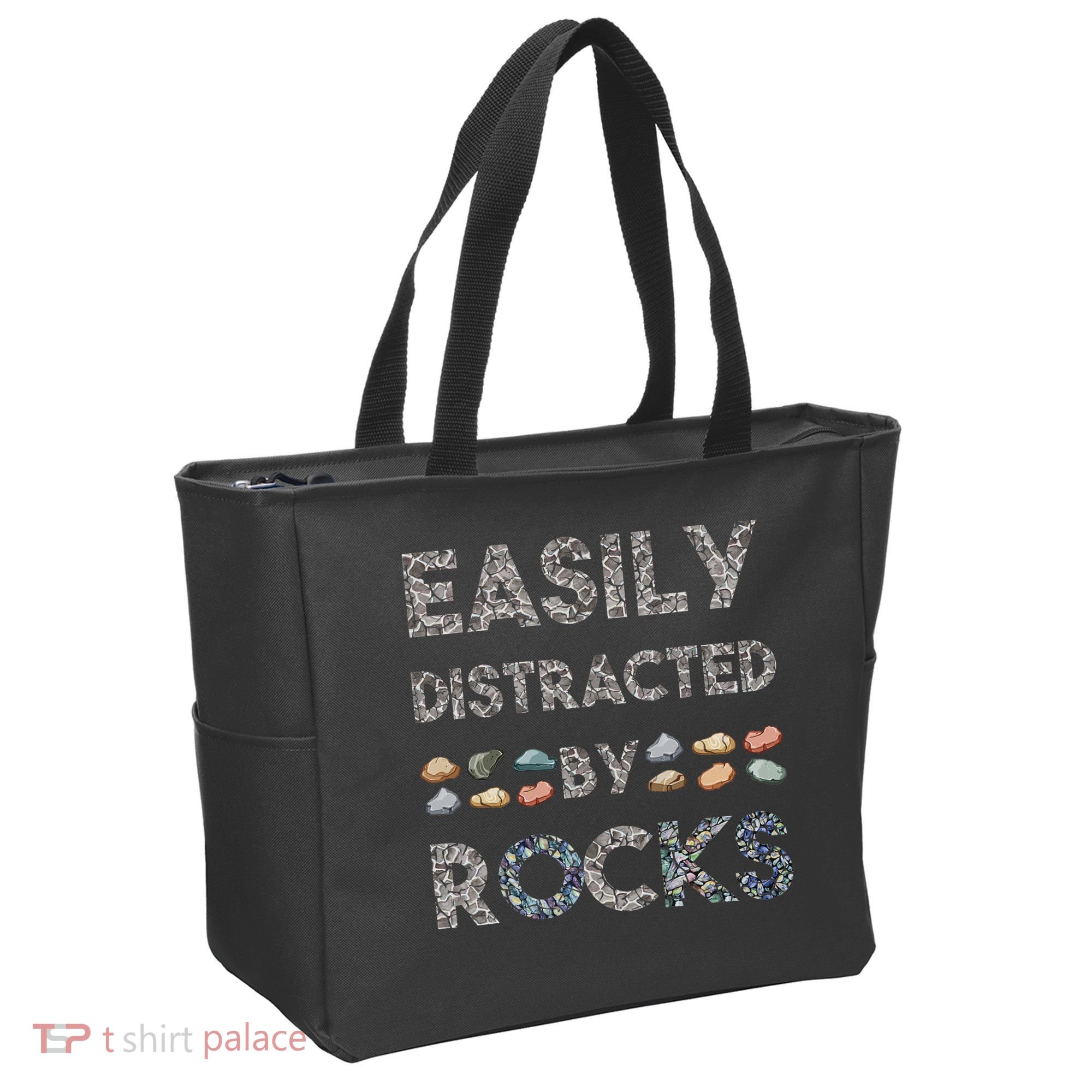 Geology Easily Distracted By Rocks Collector Geologist Hound Tote Bag