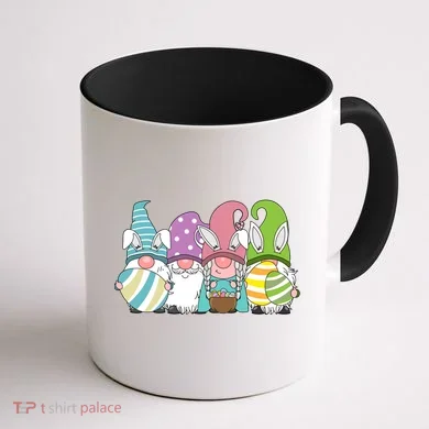 Gnome Easter Egg Hunt Coffee Mug back