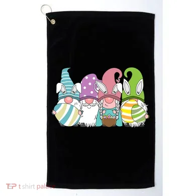 Gnome Easter Egg Hunt Golf Towel