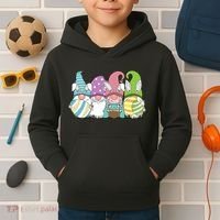 Gnome Easter Egg Hunt Kids Hoodie thumb 2