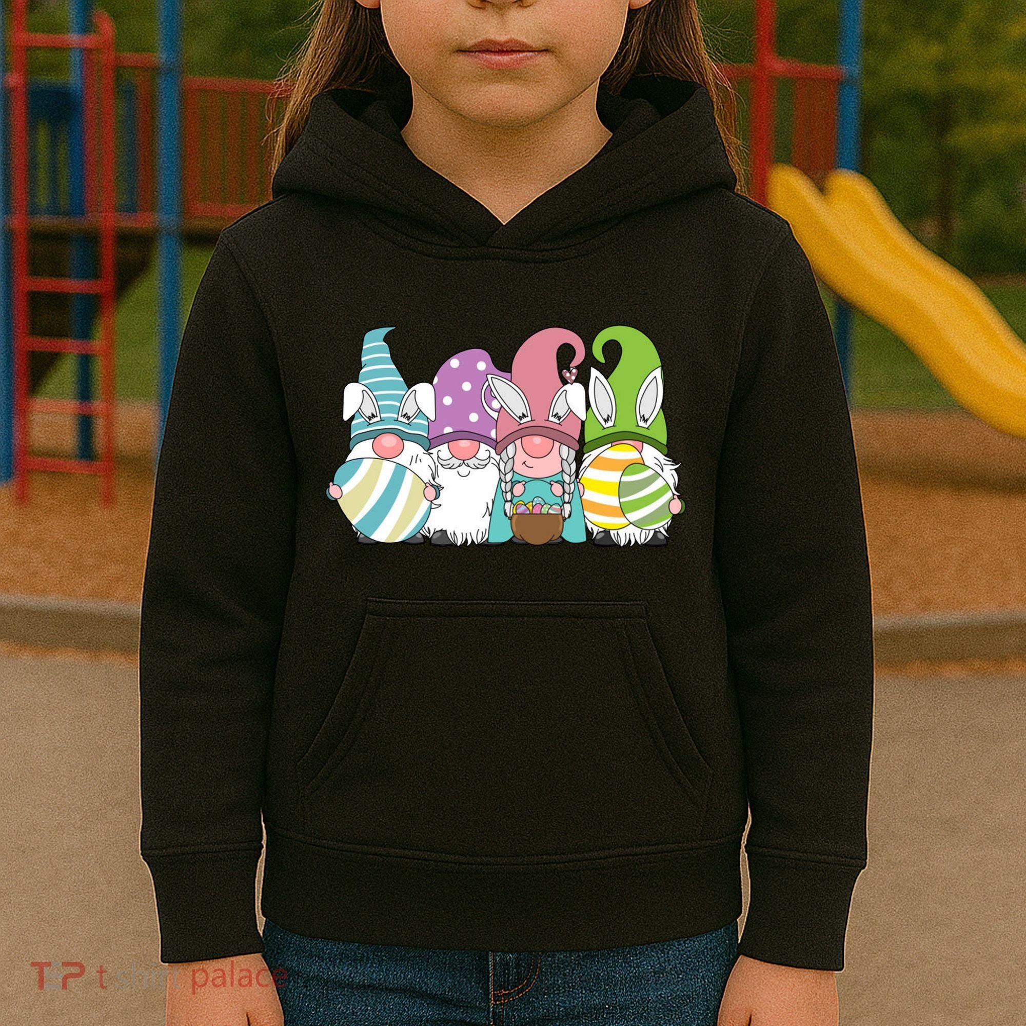 Gnome Easter Egg Hunt Kids Hoodie