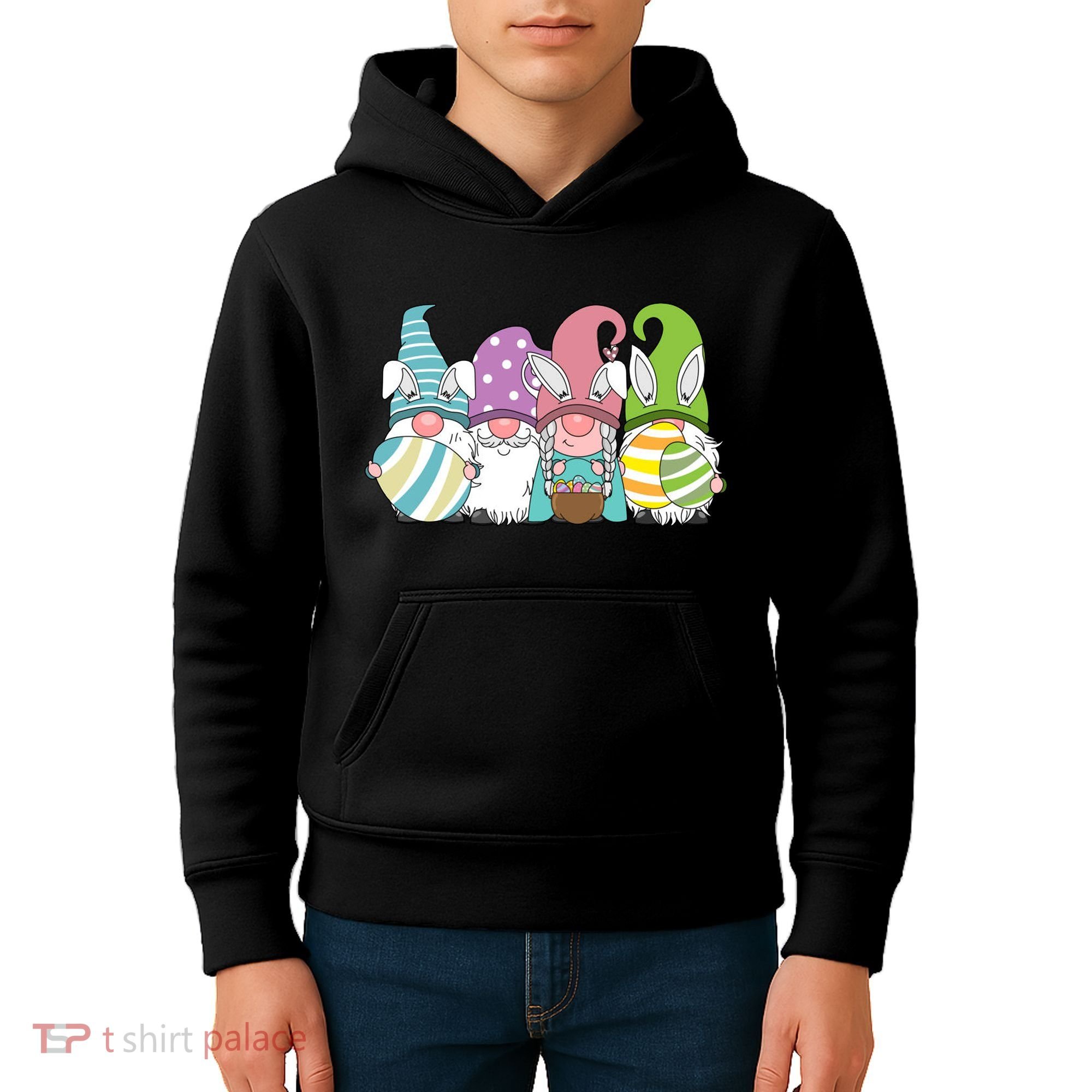 Gnome Easter Egg Hunt Kids Hoodie