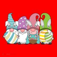 Gnome Easter Egg Hunt Santa Hat thumb 1
