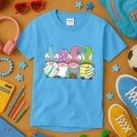 Gnome Easter Egg Hunt Kids T-Shirt thumb 3